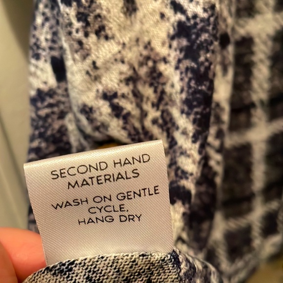 By Tavi Navy Plaid Poncho - Picture 4 of 5